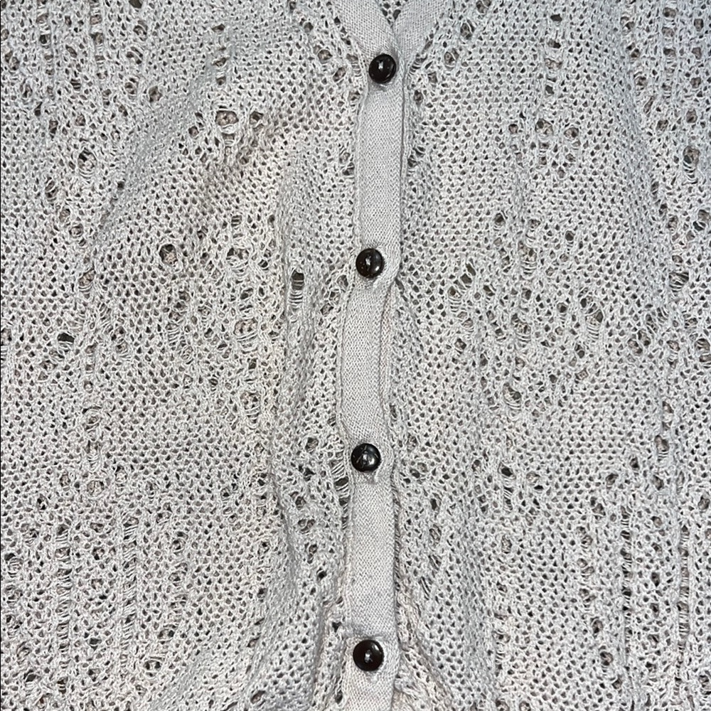 Free People Knit Cardigan in Light Pink S - Picture 9 of 11
